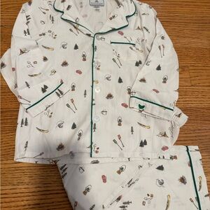Petite Plume Camping Print Kids Pajama Set